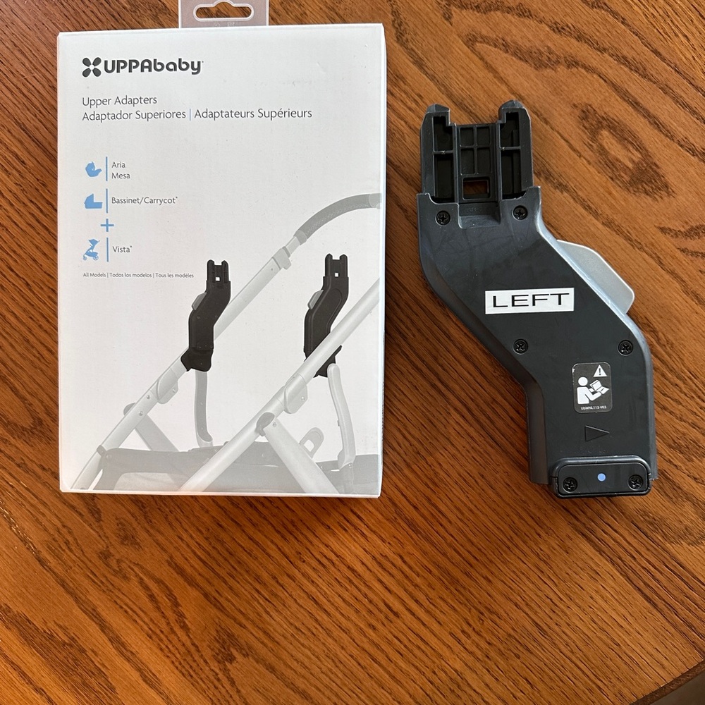 Uppababy upper adaptor stroller attachment LEFT ONLY box not included. vista v2 - Picture 2 of 3